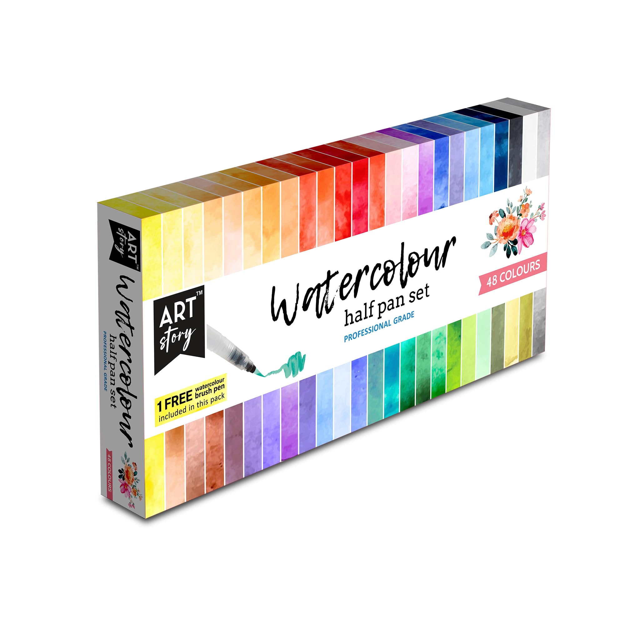 自家製絵の具 ハーフパン ハーフパン 水彩パン 絵の具 水彩画 顔料 塗料 保管 パレット